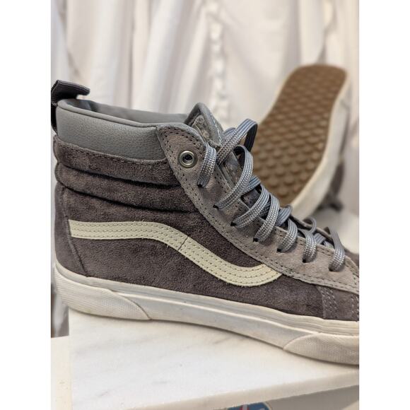 Vans Suede High Top Scotchgard (Rabbit/Frost Gray) Size Mens 6.5 Womens 8 UK 5.5 - Picture 6 of 10